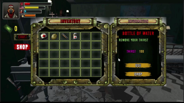 Unity 3D Horror Survival Game development  Part 1(Inventory) - Screenshot_04