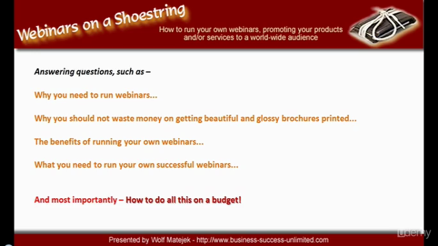 Running successful Webinars on a Shoestring – Screenshot 4