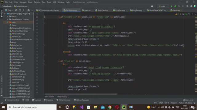 Sesli Asistan Yapımı (Python ile Yeni Nesil Sesli Asistan ) – Screenshot 1