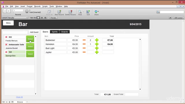 Filemaker Bookings and Reservation System – Screenshot 4