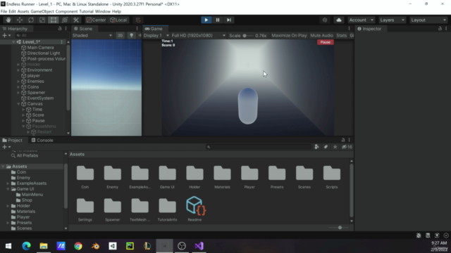 Unity Game Development: Endless Running Game – Screenshot 2