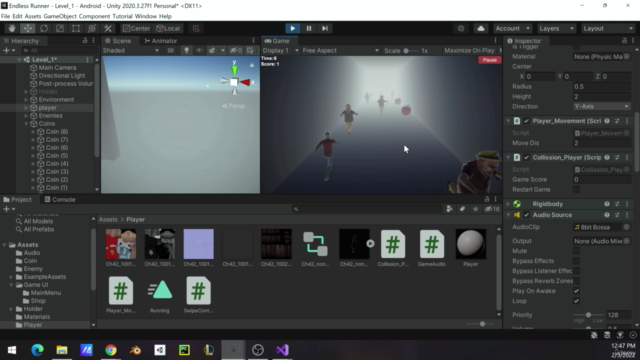 Unity Game Development: Endless Running Game – Screenshot 4