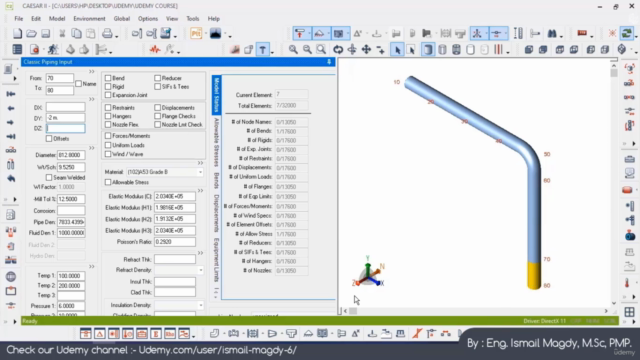 Learn CAESAR II : The complete piping stress analysis course - Screenshot_03