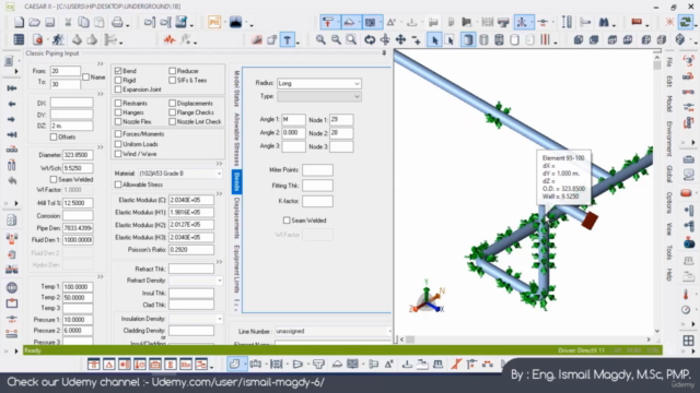 Learn CAESAR II : The complete piping stress analysis course - Screenshot_04