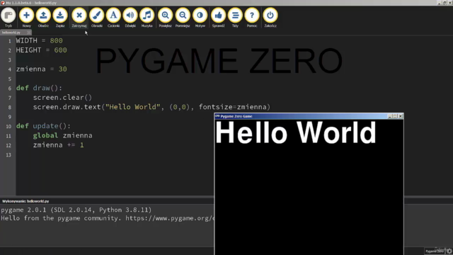 Nauka Pythona poprzez tworzenie gier w Pygame Zero - Screenshot_01