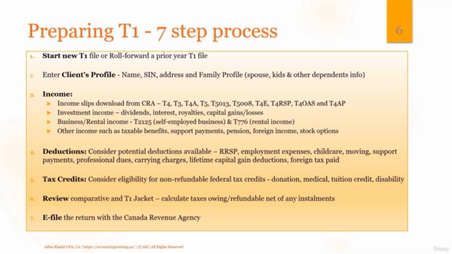 Canadian T1 Personal tax preparation guide – Screenshot 1