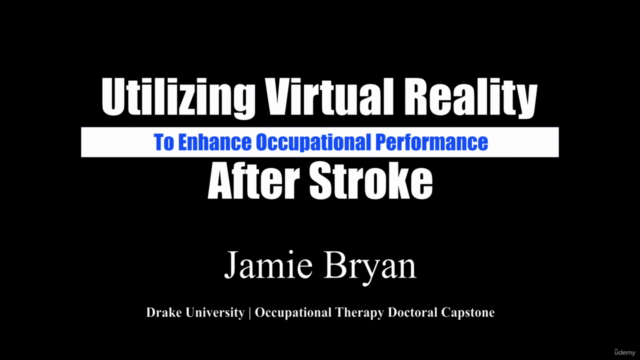 Virtual Reality for Stroke Rehabilitation – Screenshot 1