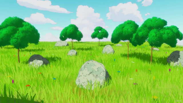Make Stylized Grass by using Blender and Unity – Screenshot 3