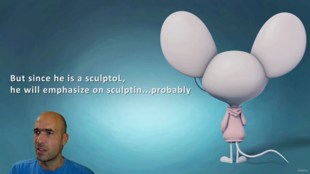 Absolute Beginners 3D character in Blender course – Screenshot 1