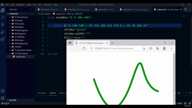 Gráficos SVG + Javascript – Screenshot 1