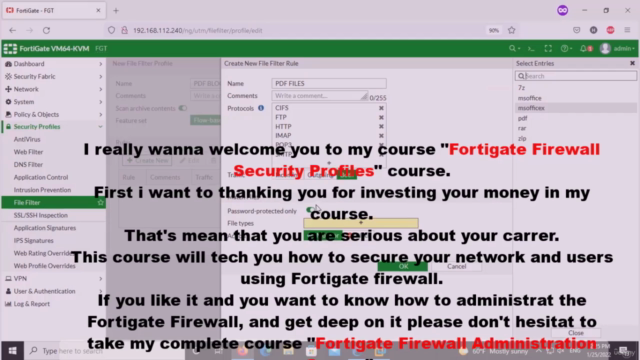Fortigate Firewall Security Profiles – Screenshot 2