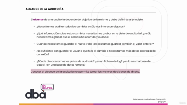 Sistemas de Auditorías en PostgreSQL – Screenshot 2