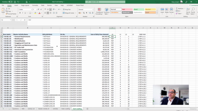 Advanced Planning Baseline Schedule with Primavera P6 &Excel – Screenshot 2