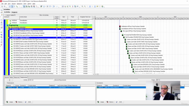 Advanced Planning Baseline Schedule with Primavera P6 &Excel – Screenshot 4