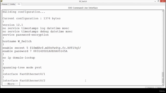 Fundamentals of Cisco CLI Switch Configuration – Screenshot 2