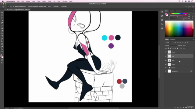 The Beginner’s Guide to Digital Illustration in Photoshop – Screenshot 2