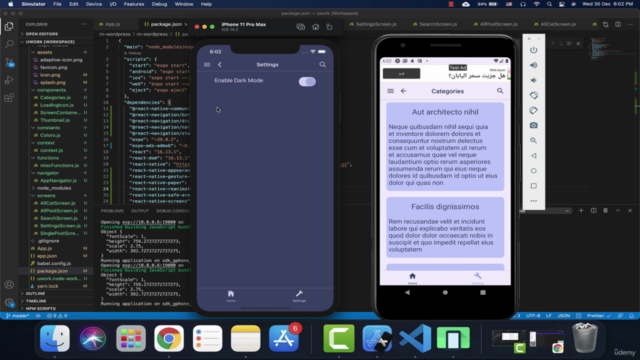 Create a React Native Mobile App for WordPress Website 2020 – Screenshot 4