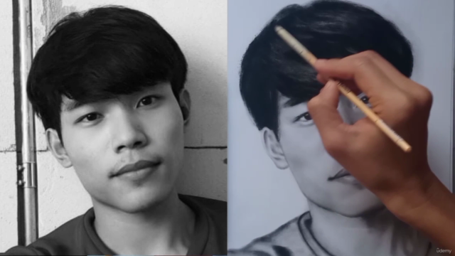 การวาดภาพเหมือน ขาว-ดำ – Screenshot 4