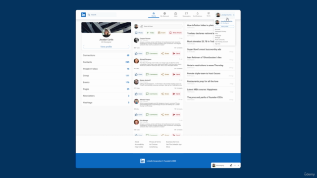 LinkedIn & Amazon Web App Design with Figma (2022) – Screenshot 2
