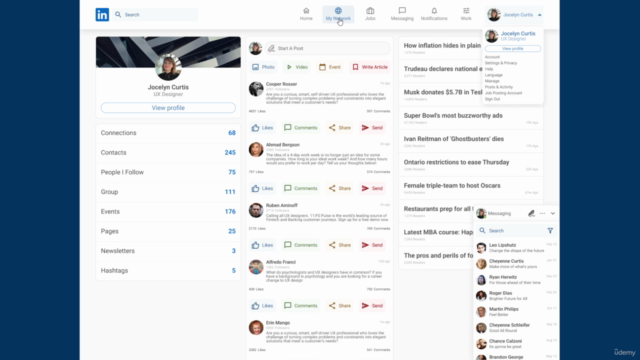 LinkedIn & Amazon Web App Design with Figma (2022) – Screenshot 3