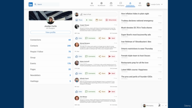 LinkedIn & Amazon Web App Design with Figma (2022) – Screenshot 4