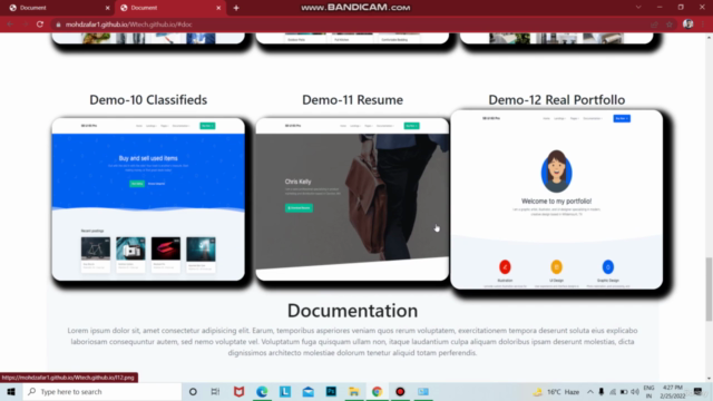Build two projects using HTML5 ,CSS3 & bootstrap5 - 2022 – Screenshot 2
