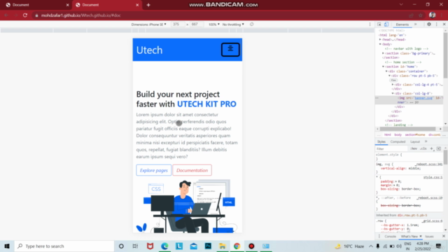 Build two projects using HTML5 ,CSS3 & bootstrap5 - 2022 – Screenshot 3
