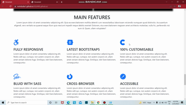 Build two projects using HTML5 ,CSS3 & bootstrap5 - 2022 – Screenshot 4