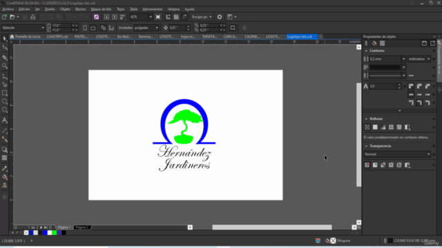 Diseño gráfico e impresión con CorelDraw – Screenshot 1