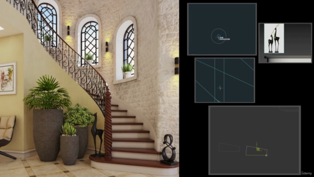 İç Mekan Tasarımı (AutoCAD, 3ds MAX & Vray) – Screenshot 3