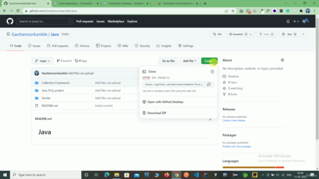 Git with Tortoise Git Tool – Screenshot 2
