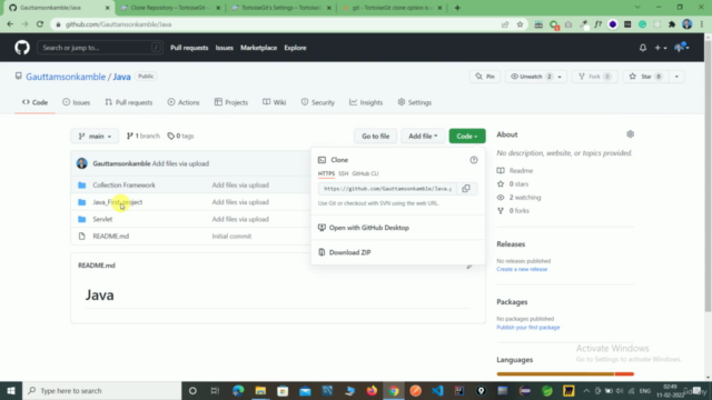 Git with Tortoise Git Tool – Screenshot 4