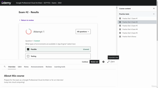 Google Professional Cloud Architect - PCA - Practice Exams – Screenshot 4