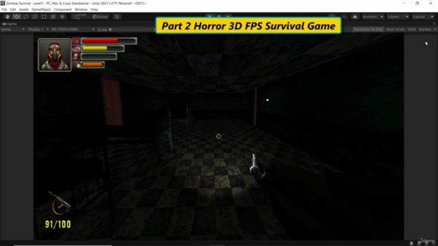 Create Horror Survival Game In Unity & C# Part2(Craft/Quest) - Screenshot_02