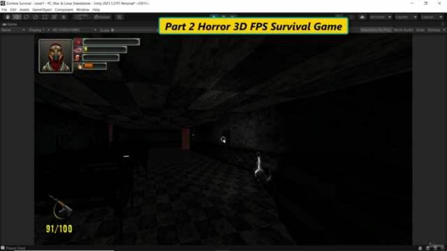 Create Horror Survival Game In Unity & C# Part2(Craft/Quest) - Screenshot_04