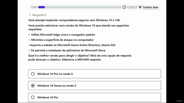 Simulado Certificação Microsoft Windows 10 |  MD-100 - Screenshot_03