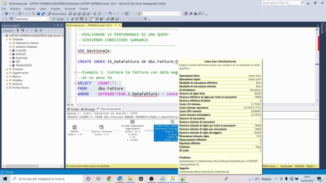 SQL Server: Performance Tuning e analisi Piani di Esecuzione - Screenshot_01