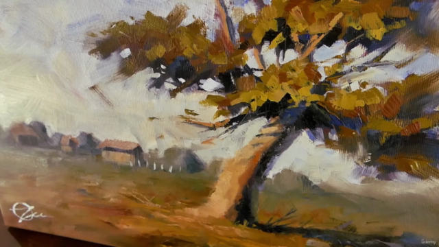 Loose Impressionist Painting: Tree in the sun Oil or Acrylic - Screenshot_02