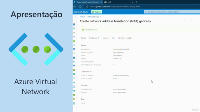 Azure Virtual Network (VNET) - Gerenciando Redes Virtuais – Screenshot 2