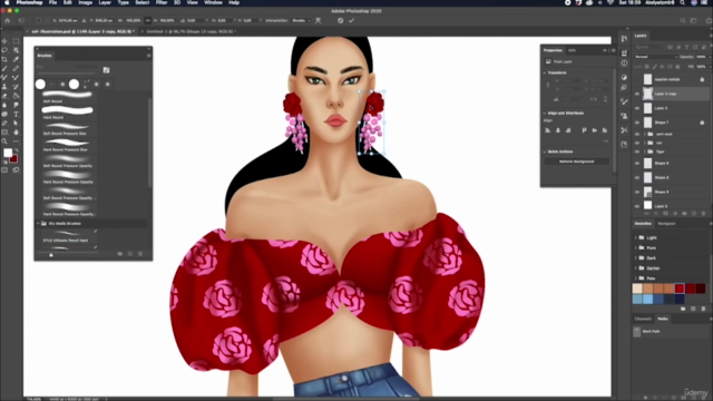 Digital Fashion Illustration with Adobe Photoshop – Screenshot 3