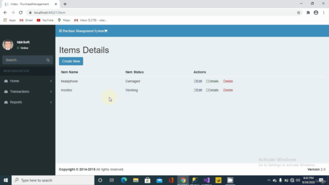 ASP .Net Core MVC - Build Purchase Management System Project – Screenshot 1