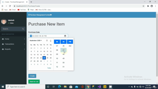 ASP .Net Core MVC - Build Purchase Management System Project – Screenshot 2