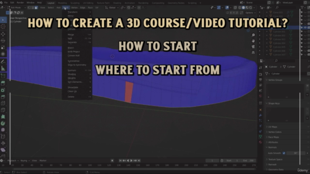 How to create 3D video tutorial - Blender Maya 3D – Screenshot 2