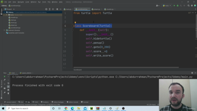 Python Course - Doing Space Invaders Game with Turtle Module – Screenshot 1