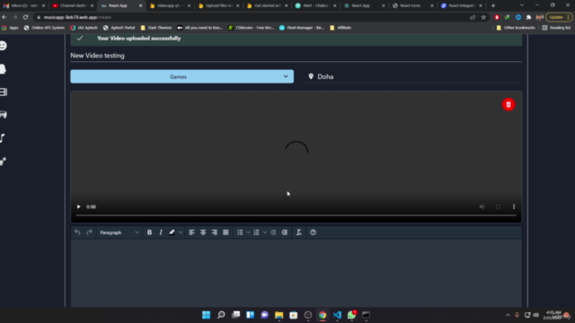 Full Stack Video Blog Using ReactJs, Firebase | For Beginner – Screenshot 2