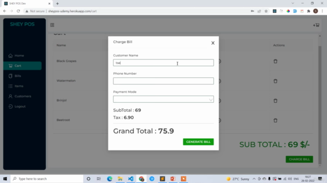 MERN Stack Retail Store POS Application – Screenshot 2