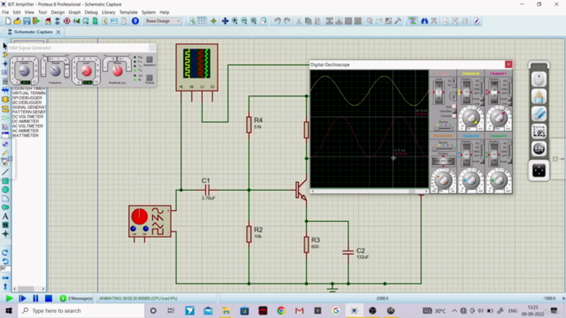 Analog Electronics Design & Simulate BJT Circuits on PROTEUS - Screenshot_01