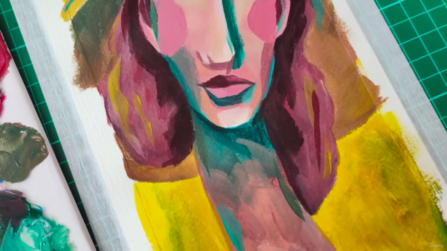 Acrylic Painting for Beginners | Fauvism Portrait Collection – Screenshot 2