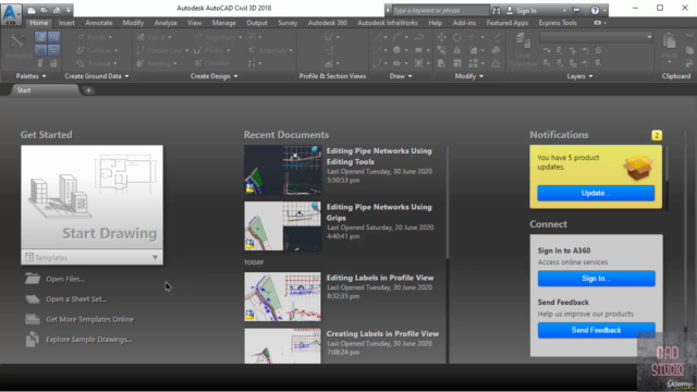 Designing Pipe Networks in AutoCAD Civil 3D – Screenshot 1
