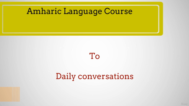 Amharic Language:  From Alphabets to daily conversation - Screenshot_01